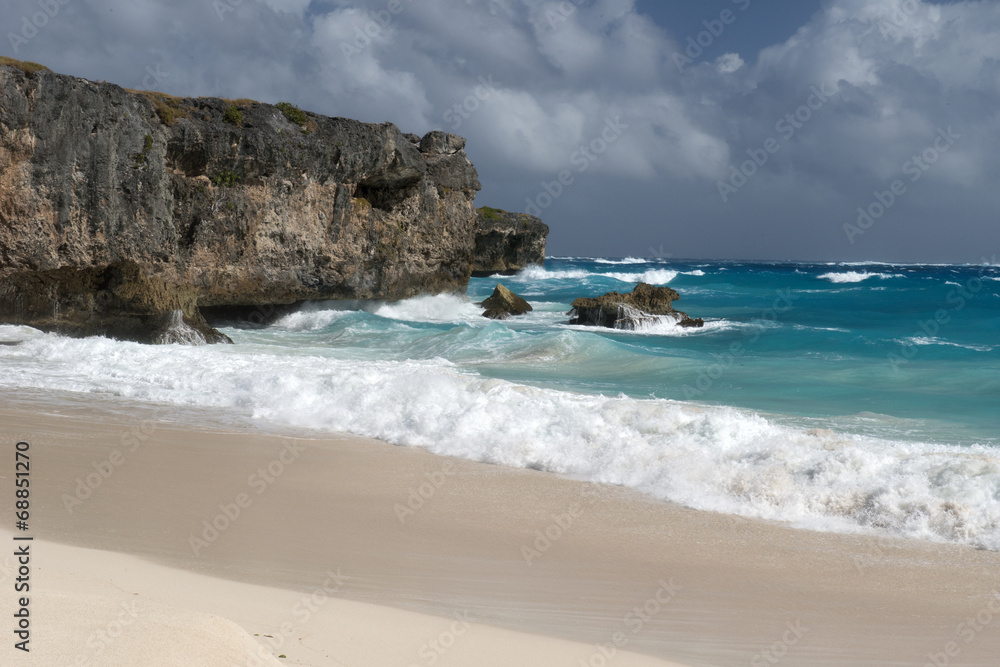 Rough seas at Barbados