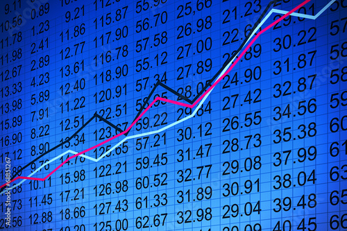 Stock market chart - Börsenchart photo