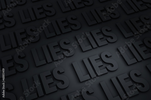 Canvas Print All Lies
