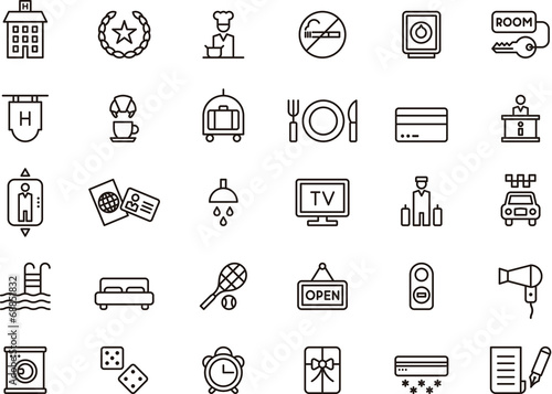 Hotel icons