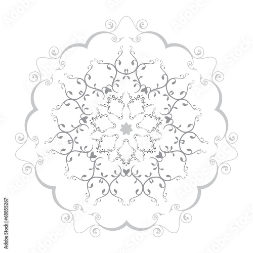 Symmetrical floral design