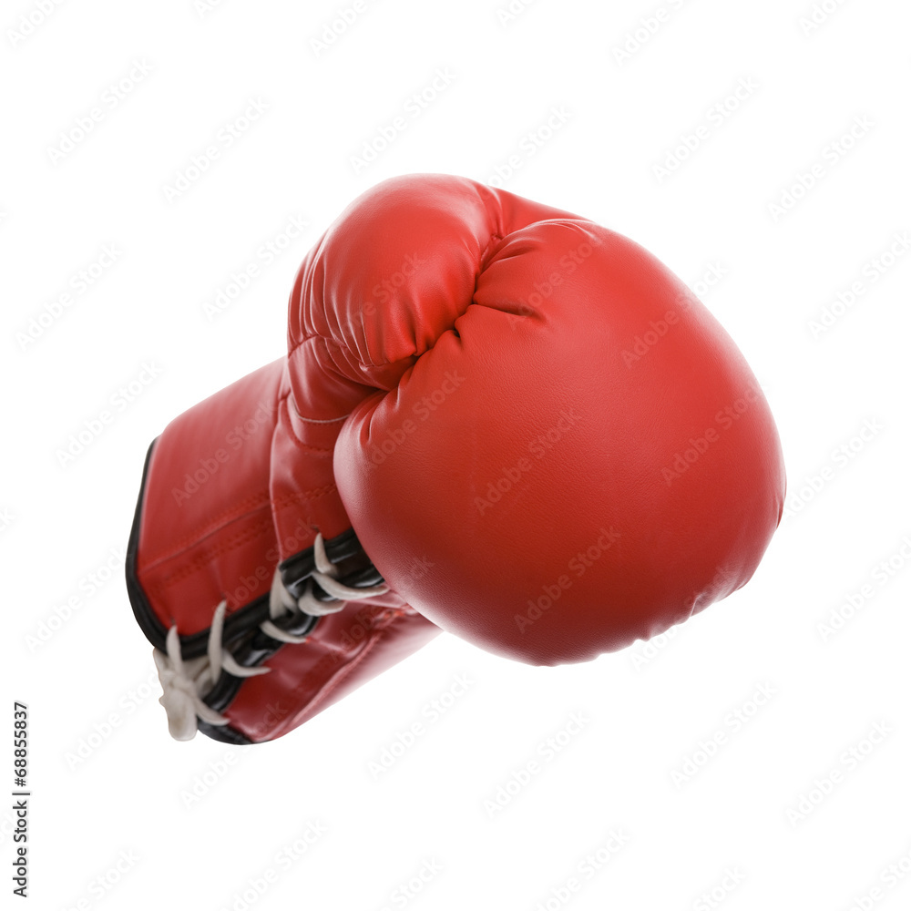 Boxhandschuh isoliert auf weißem Hintergrund