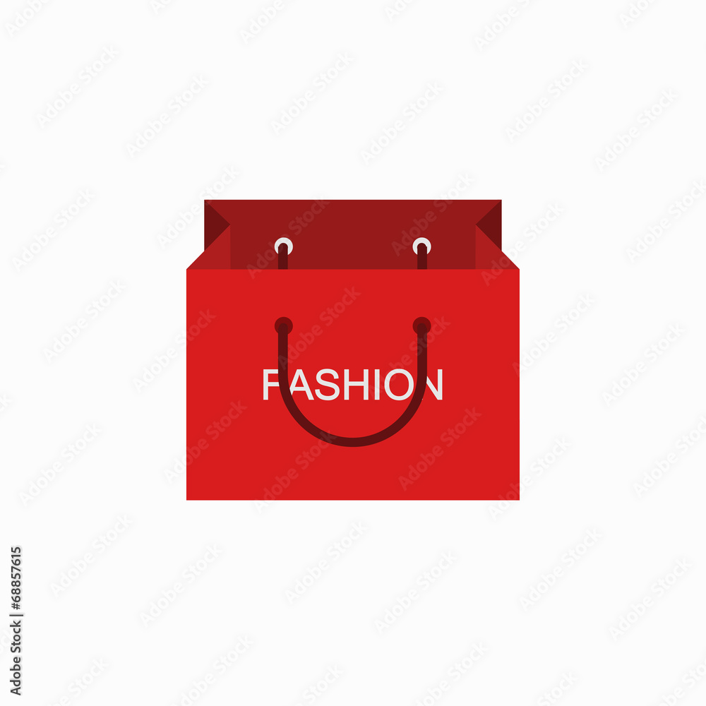 vector modern shopping fashion icon on white vector modern shopping fashion icon on white