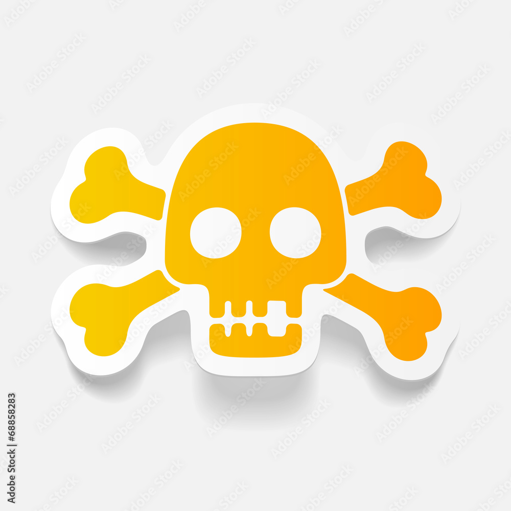 realistic design element: skull realistic design element: skull