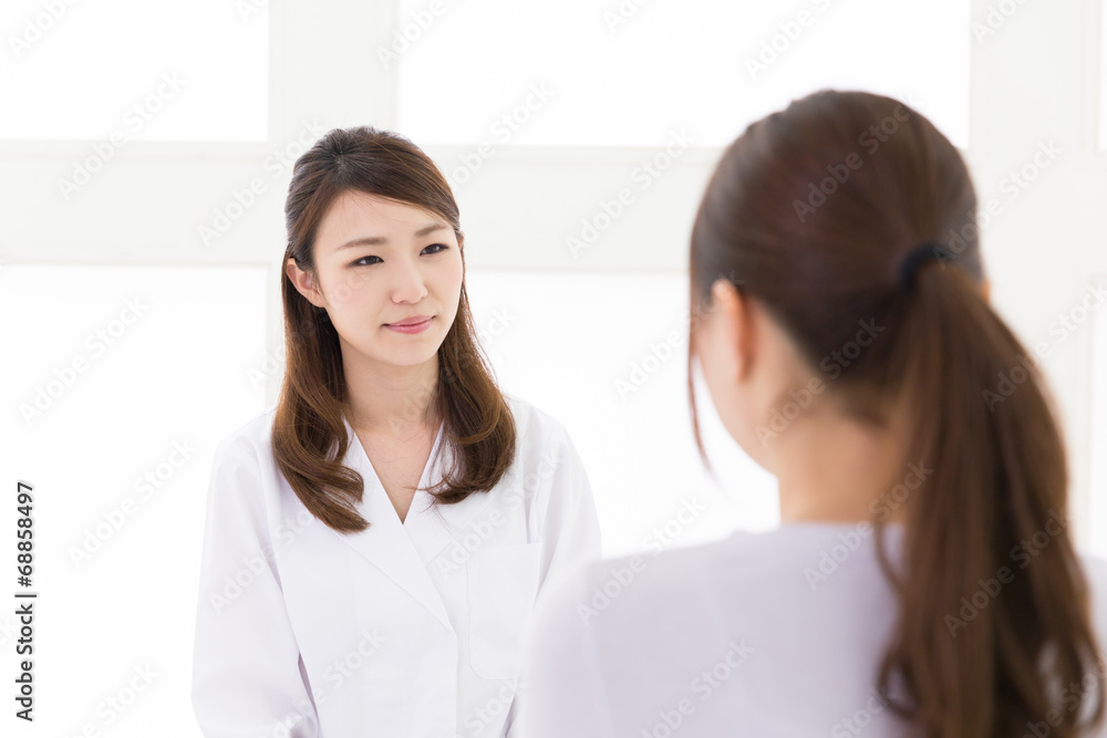女医と患者 女医と患者