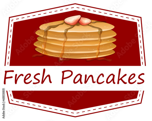 Fresh pancakes template