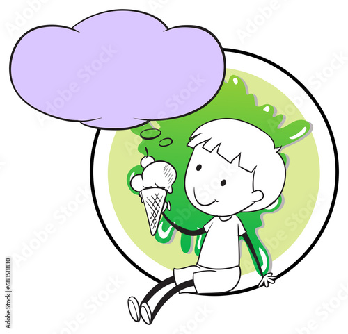 Boy with icecream