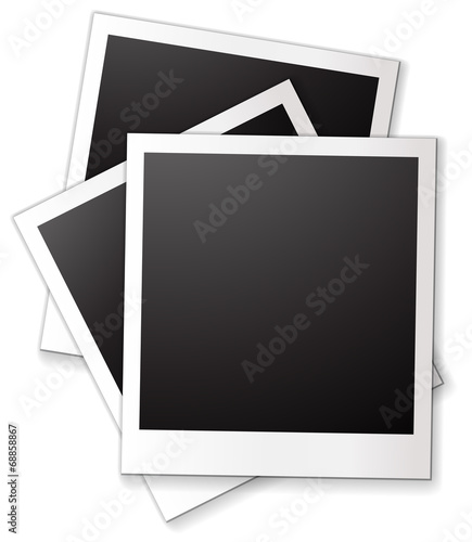 Blank photo frames