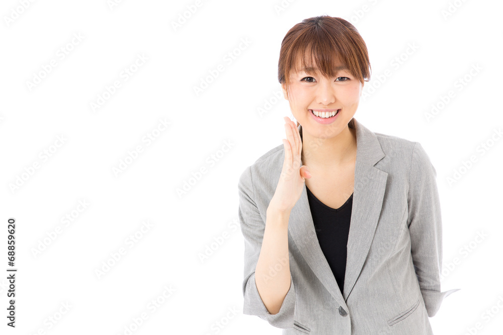 asian businesswoman on white background asian businesswoman on white background