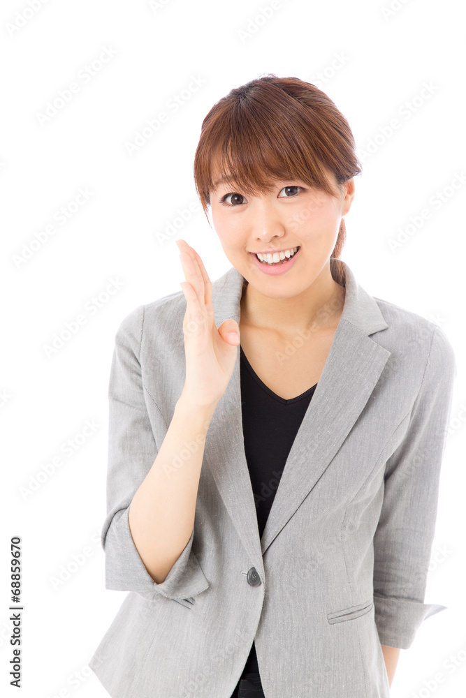asian businesswoman on white background asian businesswoman on white background