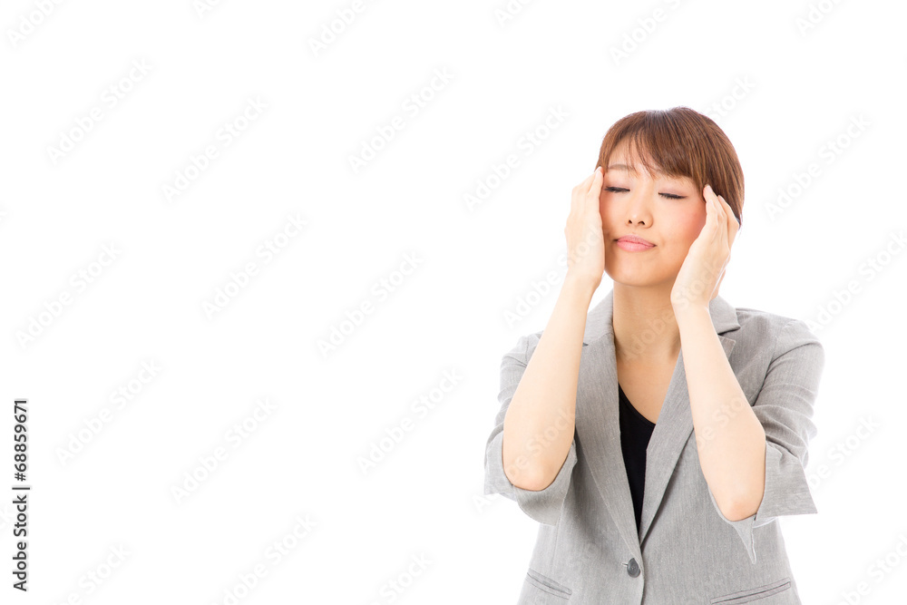 asian businesswoman on white background asian businesswoman on white background