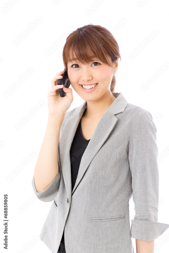 asian businesswoman on white background asian businesswoman on white background