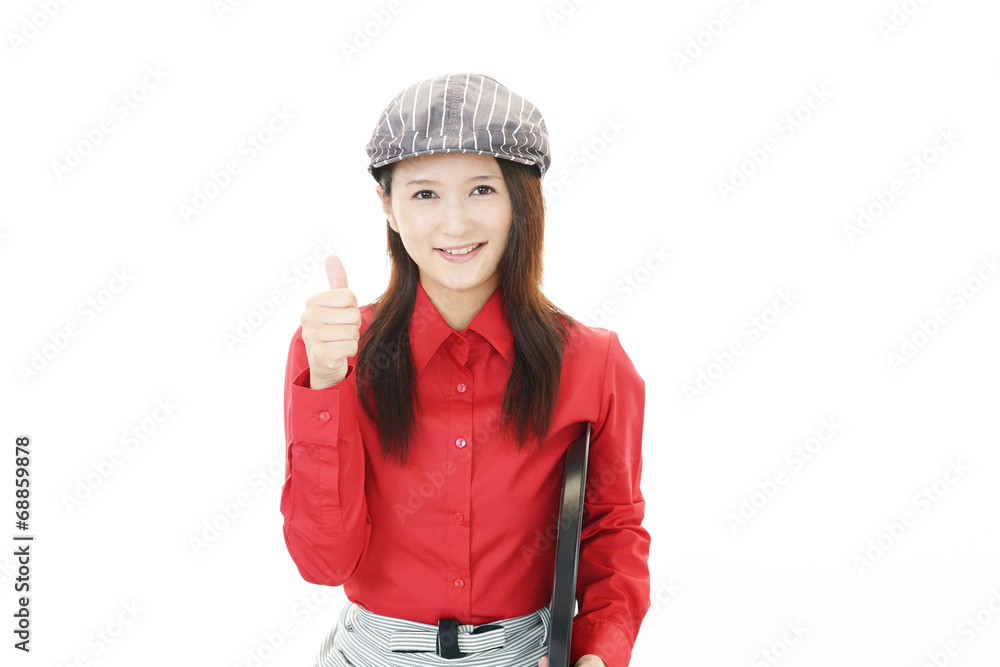 笑顔のウェイトレス 笑顔のウェイトレス