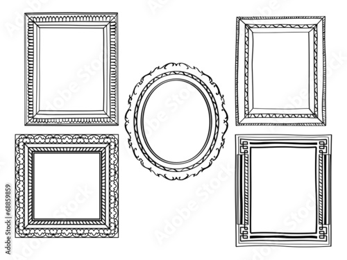Bild auf Leinwand Elegant Ornate frames