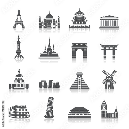 Photography Famous Scenic Spots Icons