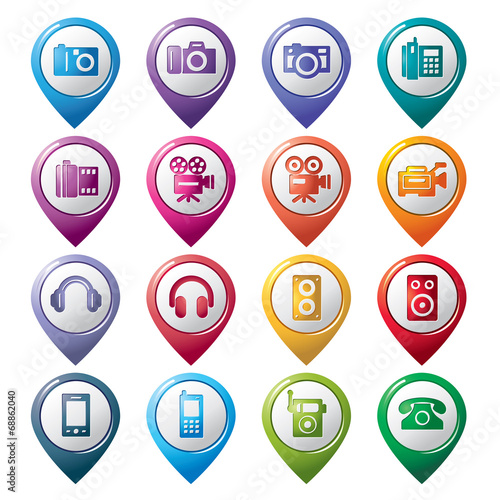 Free Download Photography and Sound Pointer Icons - GFXLoad