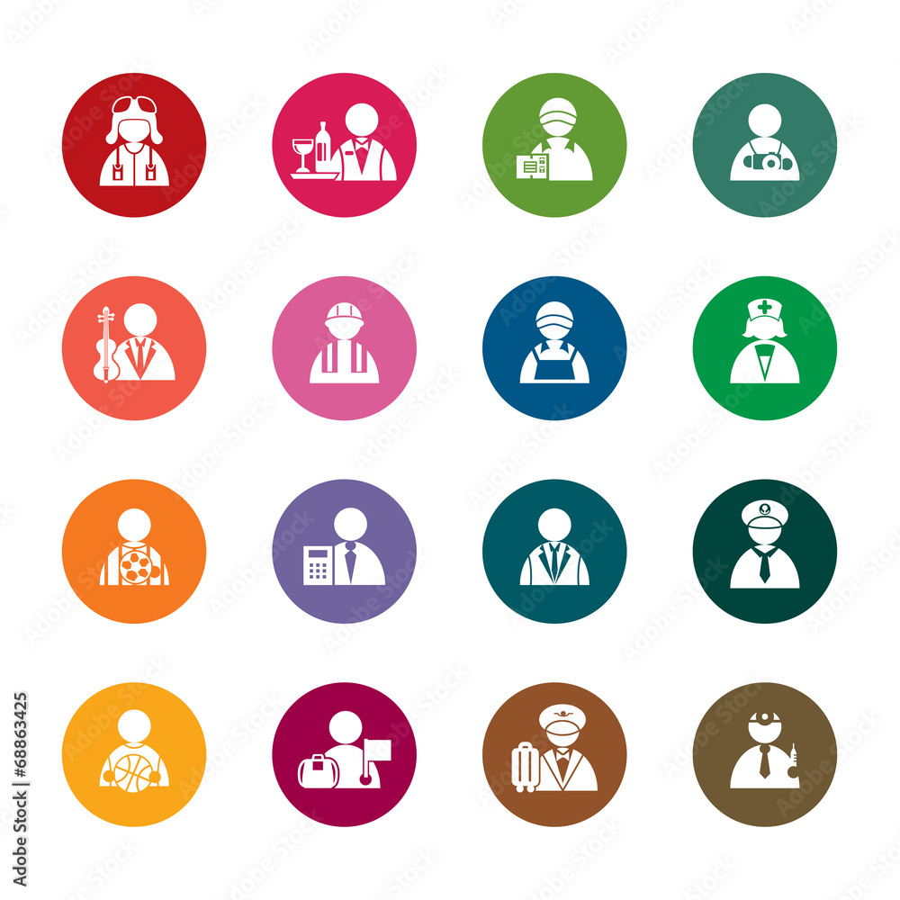 Occupation Color Icons