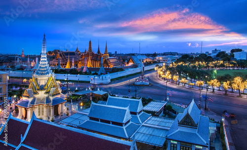 Grand Palace, Wat Phra Kaew and Lak Mueang, Bangkok, Thailand