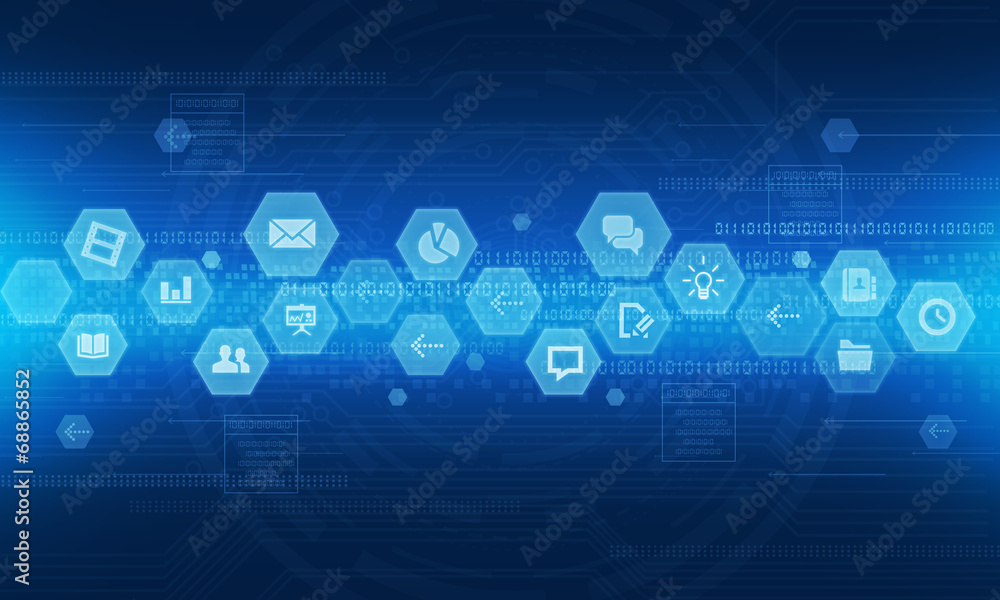 Fototapeta premium Internet technology online business background