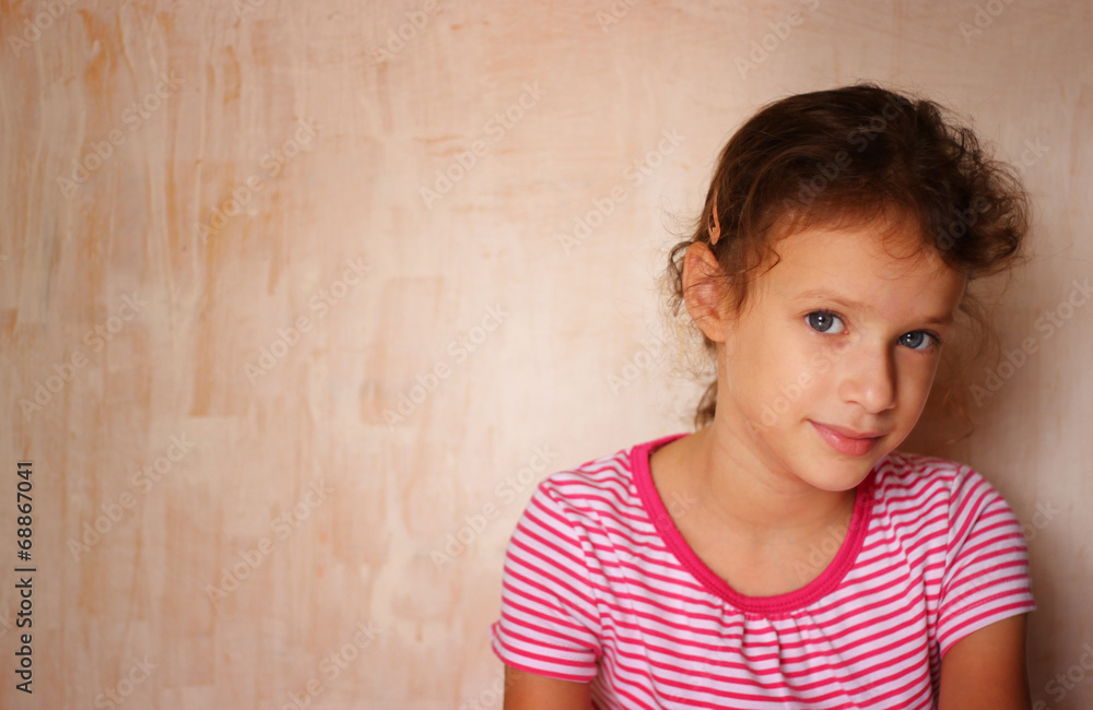 portrait of cute kid's headshot' against textured background portrait of cute kid's headshot' against textured background