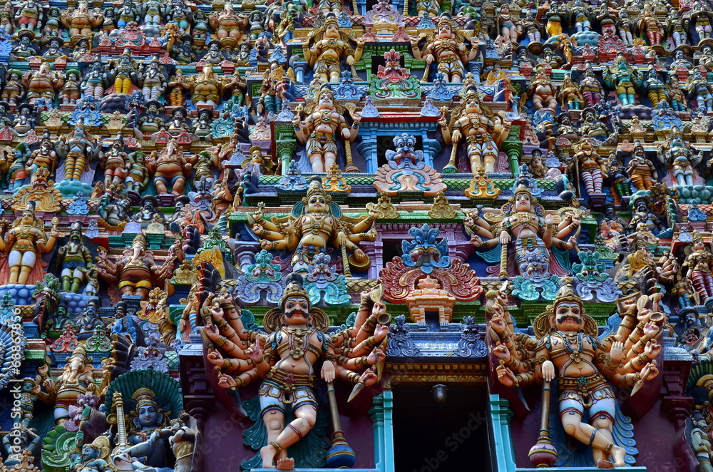 Fototapeta premium meenakshi amman temple