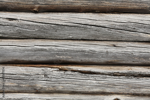 texture of old wooden wall, logs