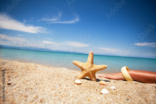 Peaceful day on the beach