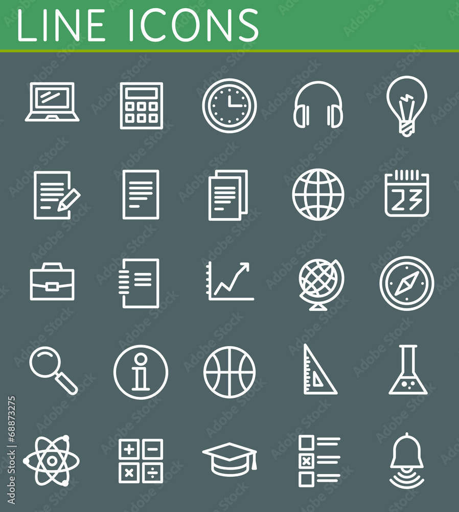 Vector icons set. For web site design and mobile apps. Vector icons set. For web site design and mobile apps.
