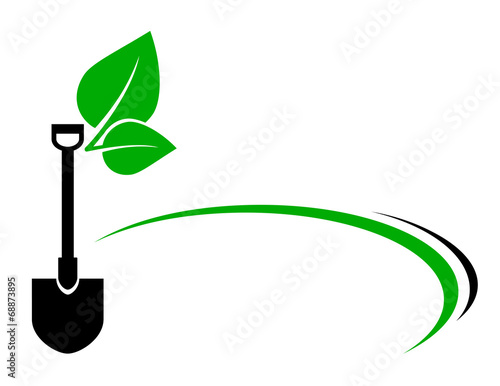 background with shovel