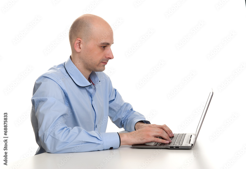 young confident business man with laptop young confident business man with laptop