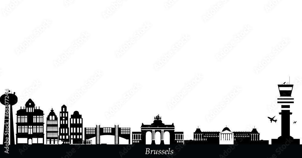 brussels city skyline