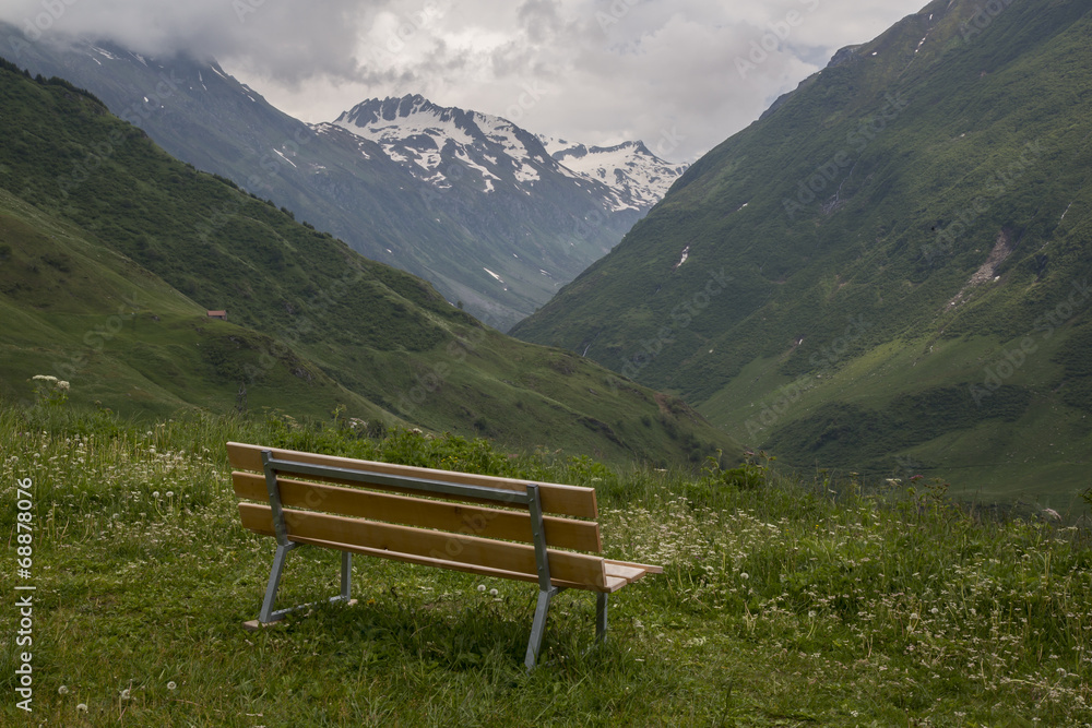 Enspannung mit Blick auf die Berge