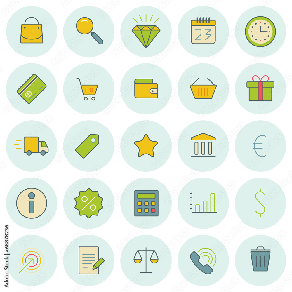 Vector icons set. For web site design and mobile apps. Vector icons set. For web site design and mobile apps.