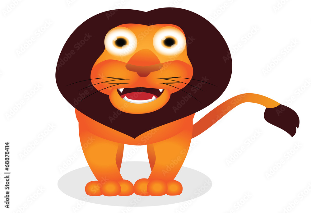 lion cartoon Stock Vector | Adobe Stock