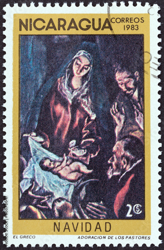 Adoration of the Shepherds by El Greco (Nicaragua 1983)