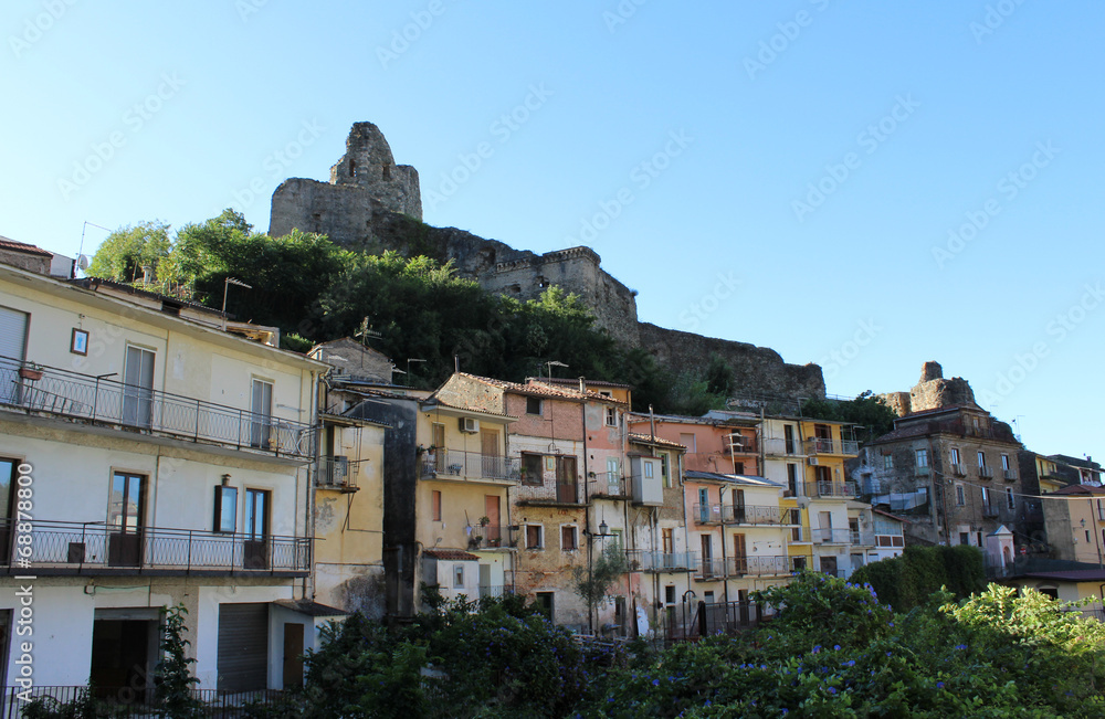 Norman's Castle and Old Houses, South Italy
