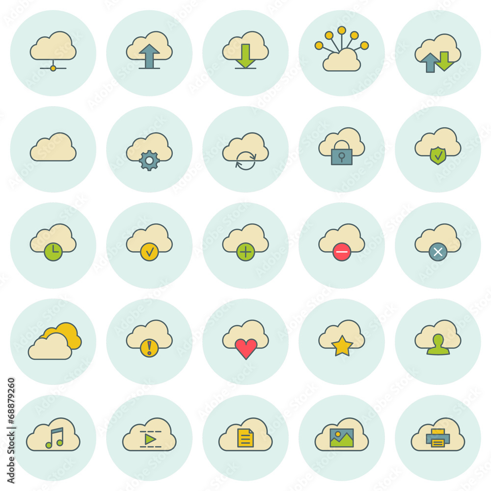 Vector icons set. For web site design and mobile apps. Vector icons set. For web site design and mobile apps.