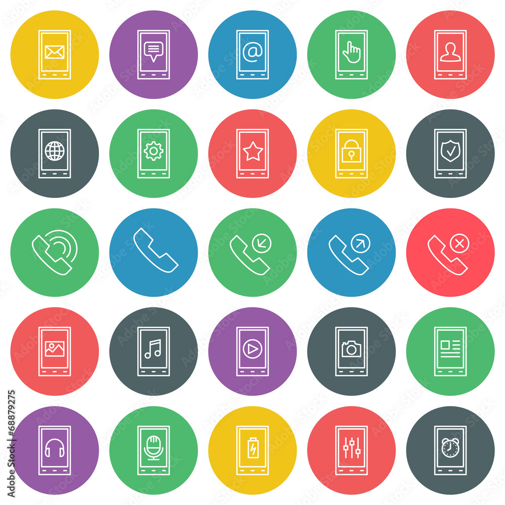 Vector icons set. For web site design and mobile apps. Vector icons set. For web site design and mobile apps.