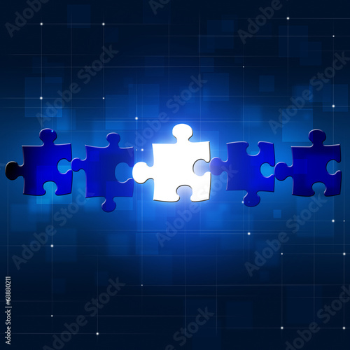 Abstract Puzzle Business Concept Background photo