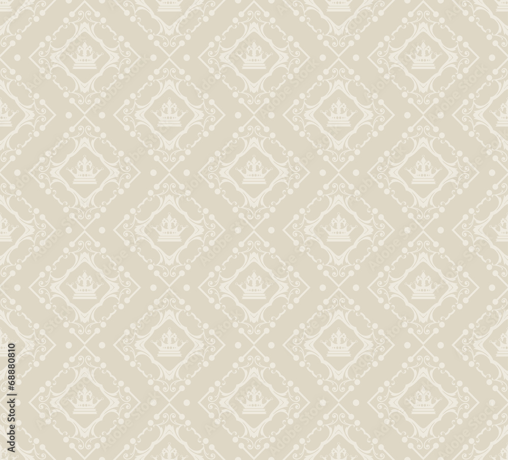 Seamless damask decorative wallpaper Seamless damask decorative wallpaper
