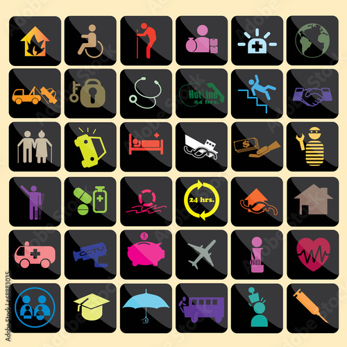 Insurance color icon