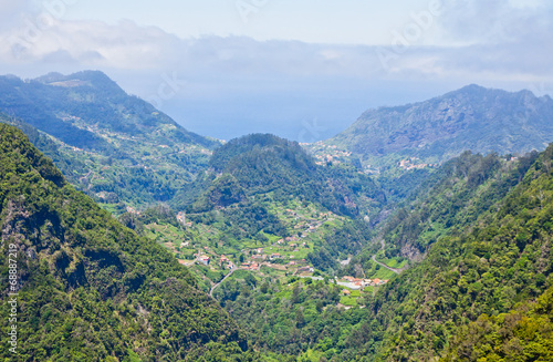 Aerial view of mountains on Madeira island © katatonia