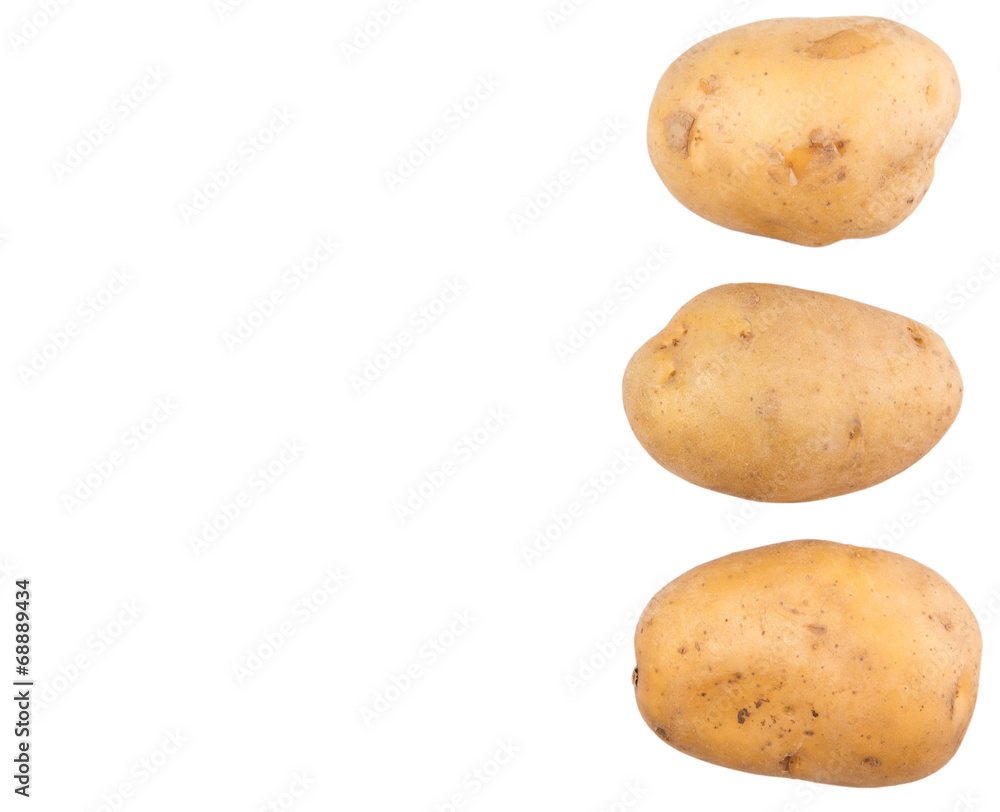Sweet potato over white background Sweet potato over white background