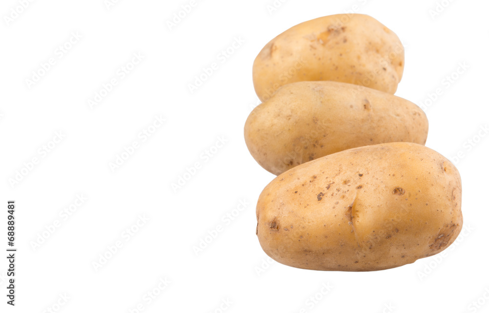 Sweet potato over white background Sweet potato over white background