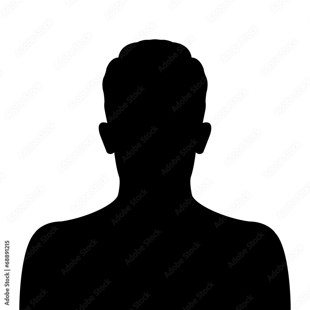 Male avatar profile picture on white background Male avatar profile picture on white background