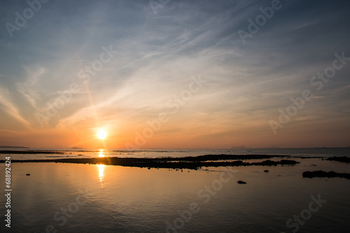 Sunset on andaman sea,Thailand