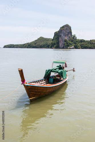 Fishing boat on sea,Nature background