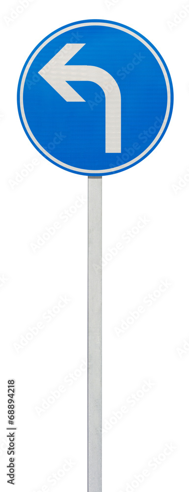 direction obligatoire à la prochaine intersection, à gauche direction obligatoire à la prochaine intersection, à gauche