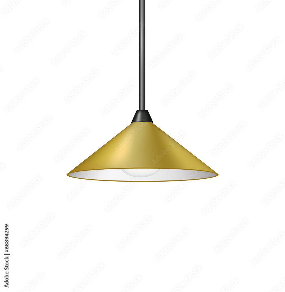 Fototapeta premium Retro brown hanging lamp