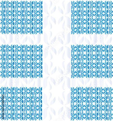 Ornament from the petals  (blue)